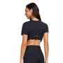 Camiseta Alto Giro M/C Cropped Elástico Fem 2511720-C0049