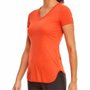 Camiseta Alto Giro M/C Skin Fit Alongada V Fem 2311718-C5546