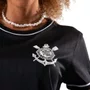 Camiseta Braziline M/C Corinthians Arte Feminina 00700741702