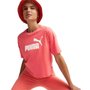 Camiseta Cropped Puma Essentials Logo Feminina 586866-58