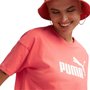 Camiseta Cropped Puma Essentials Logo Feminina 586866-58