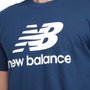 Camiseta New Balance Essentials Stacked Masculino BMT01575ECL