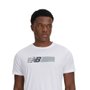 Camiseta New Balance M/C Box Performance Masc MT51072B-WT