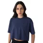 Camiseta New Balance M/C Cropped Small Logo Fem WT43536B-DRE