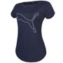 Camiseta Puma Performance Heather Cat Tee Feminina 521180-05