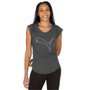 Camiseta Puma Performance Heather Cat Tee Feminina 521180-06