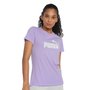 Camiseta Puma Logo Heather Feminina 586876-70