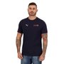 Camiseta Puma Red Bull Racing Logo Masculina 536528-01