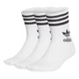 Kit Adidas Meia Crew Cano Médio 3 Pares Unissex FZ9703