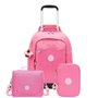 Kit Kipling Mochila, Lancheira e Estojo Glitter Unissex