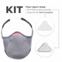 Kit Máscara Proteção Fiber Knit Sport Unissex Z754K-0927