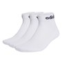 Kit Meia Adidas Cano Médio Linear (3 Pares) Unissex HT3457