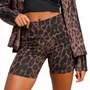 Shorts Adidas Essentials Leopard Print Biker Feminino JZ0201