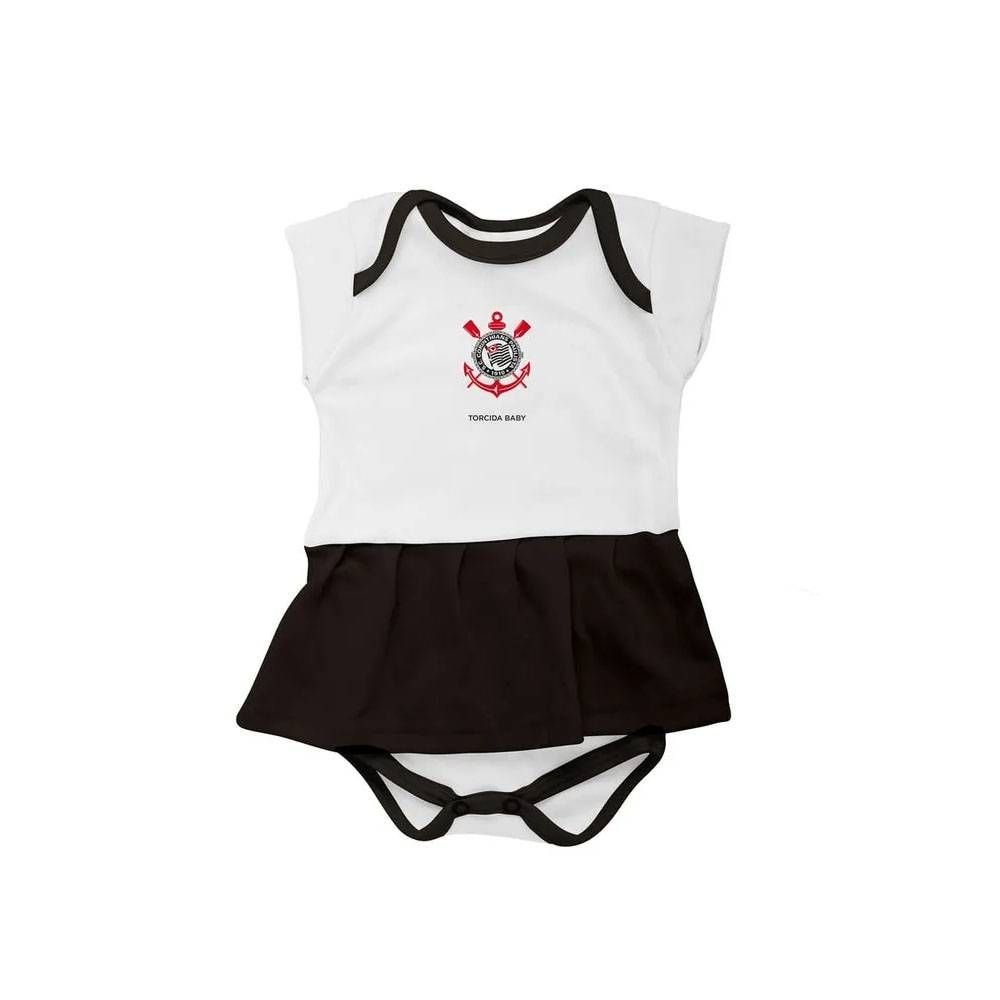 Vestido Body Infantil Torcida Baby Corinthians 033BXM-COR